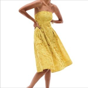 Anthropologie Maeve Jonquil Brocade Dress